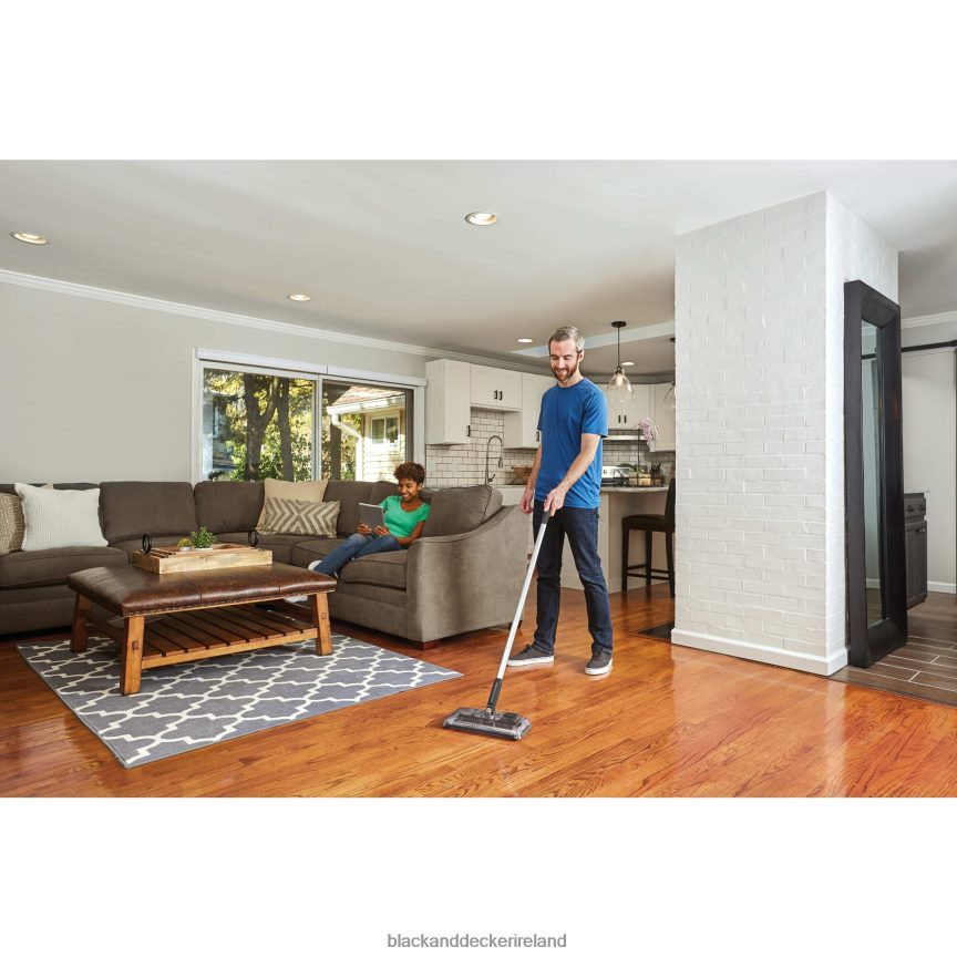 BLACK+DECKER Floor Sweeper Gray 2TNNR2100 Cleaning