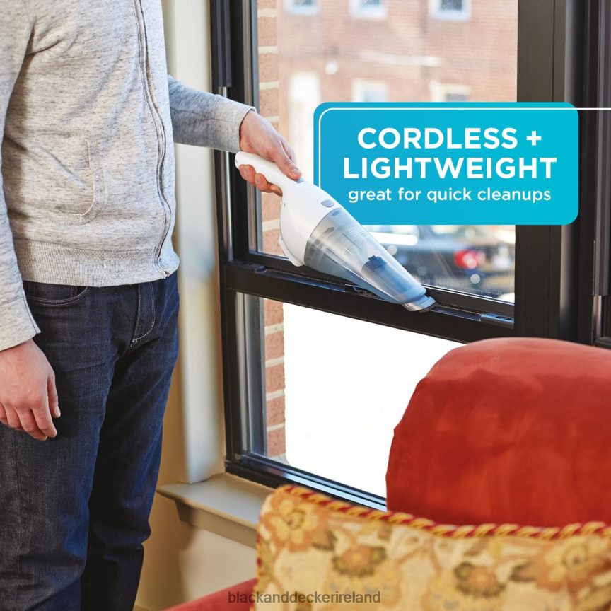 BLACK+DECKER Handheld Vacuum 2Ah Power White 2TNNR28 Cleaning