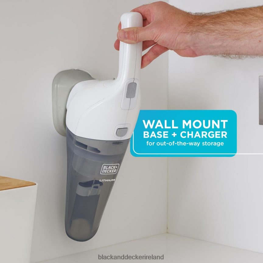 BLACK+DECKER Handheld Vacuum 2Ah Power White 2TNNR28 Cleaning