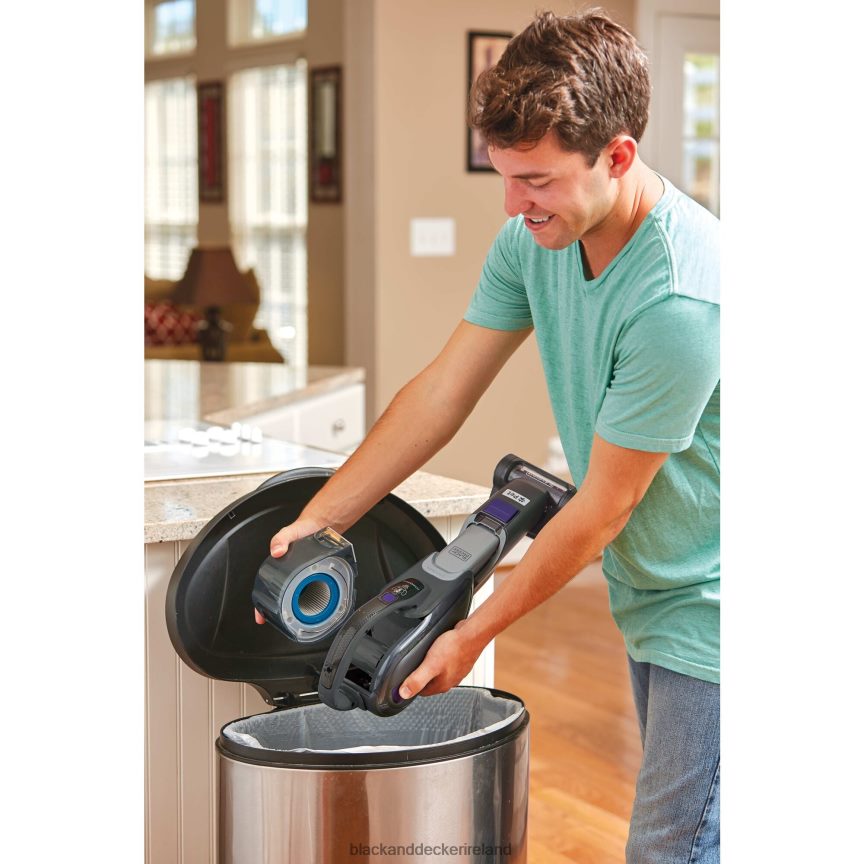 BLACK+DECKER Pet Cordless Stick Vacuum & Hand Vac With SMARTECH 2TNNR268 Cleaning