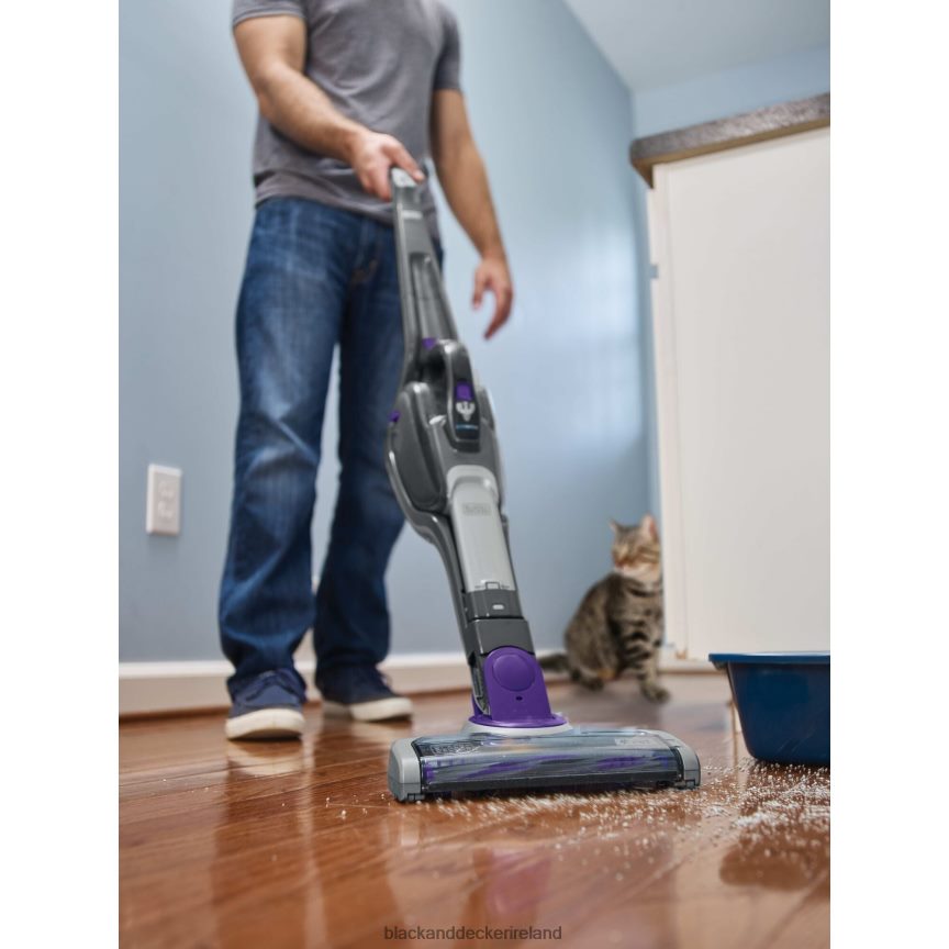 BLACK+DECKER Pet Cordless Stick Vacuum & Hand Vac With SMARTECH 2TNNR268 Cleaning