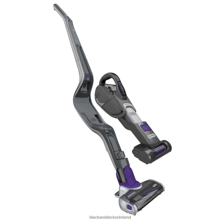 BLACK+DECKER Pet Cordless Stick Vacuum & Hand Vac With SMARTECH 2TNNR268 Cleaning