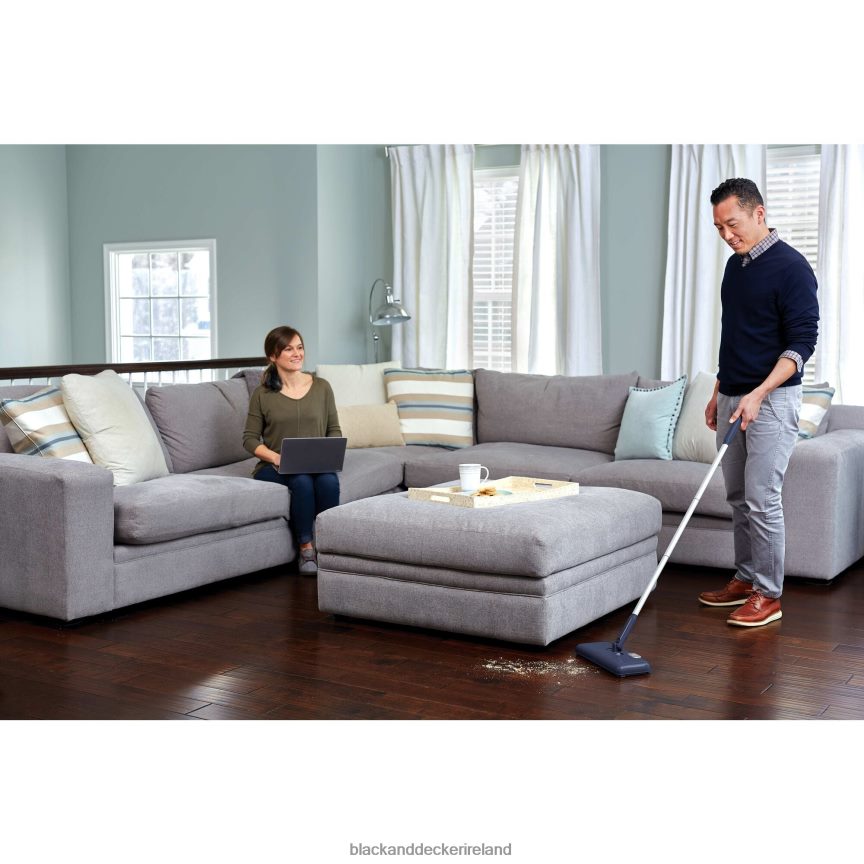 BLACK+DECKER Powered Floor Sweeper 2TNNR2104 Cleaning