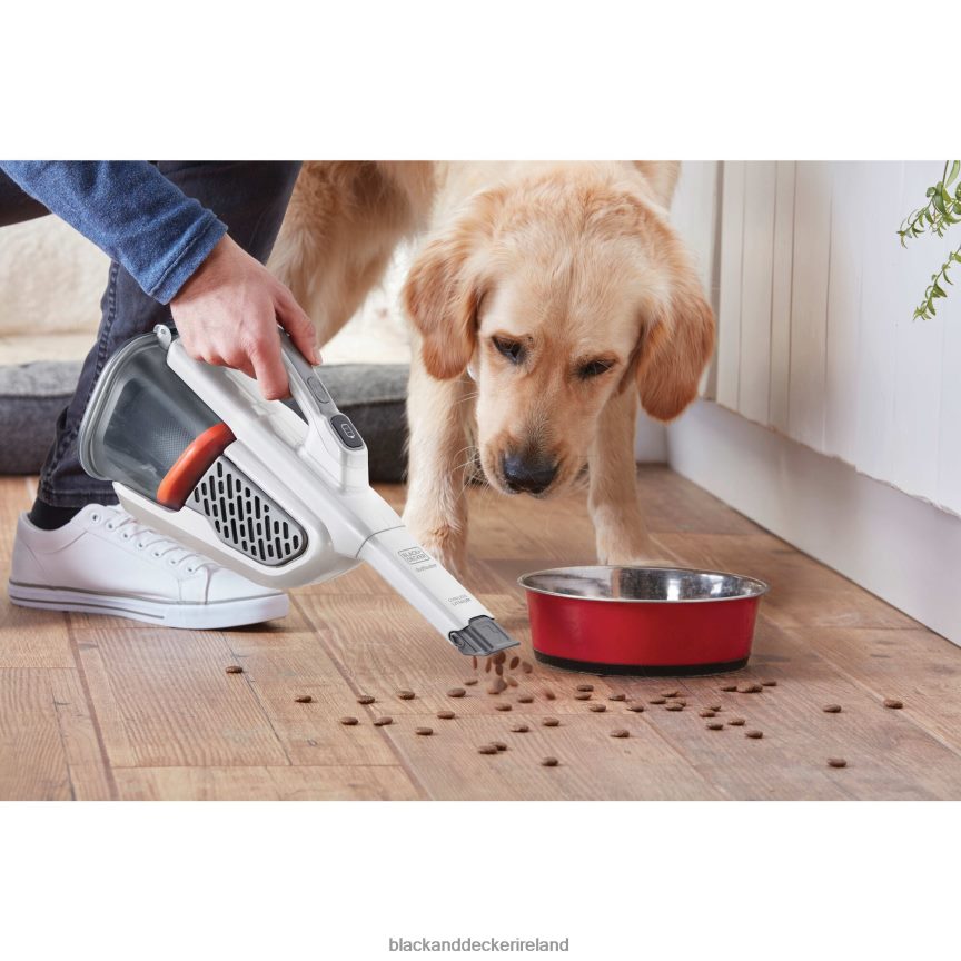 BLACK+DECKER dustbuster Handheld Vacuum Cordless AdvancedClean White 2TNNR233 Cleaning