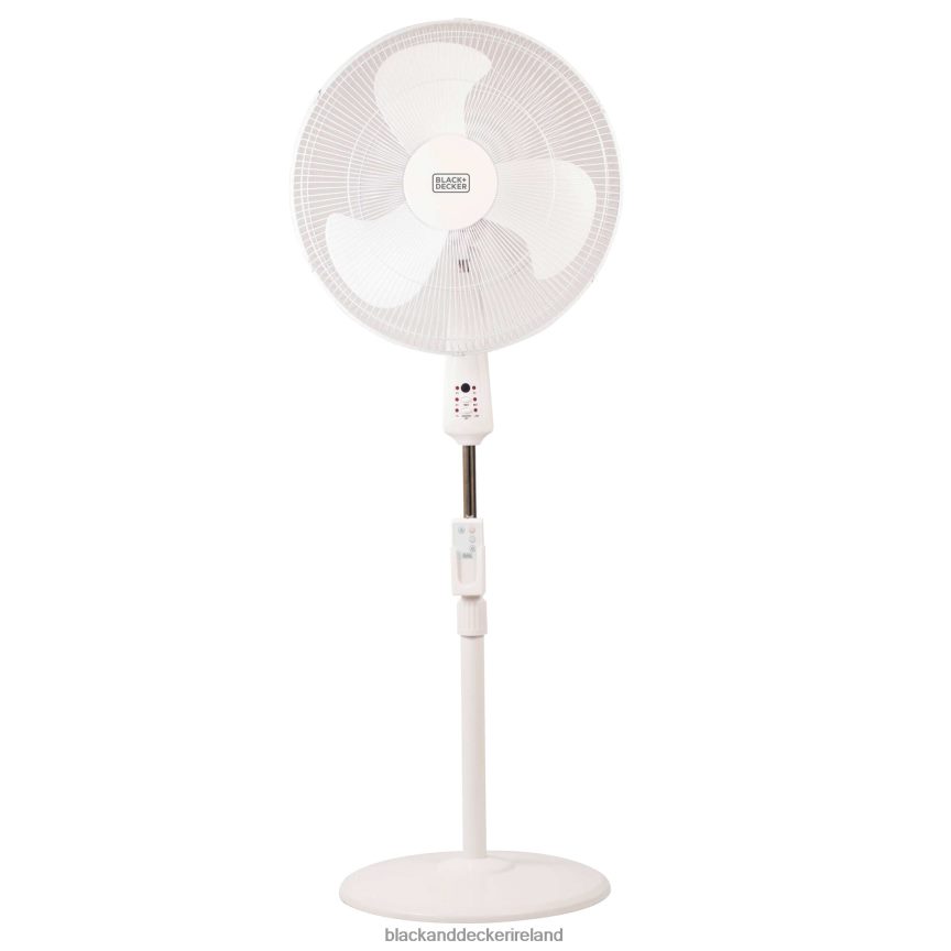 BLACK+DECKER 18 In. Stand Fan With Remote White 2TNNR2172 Home & Lifestyle