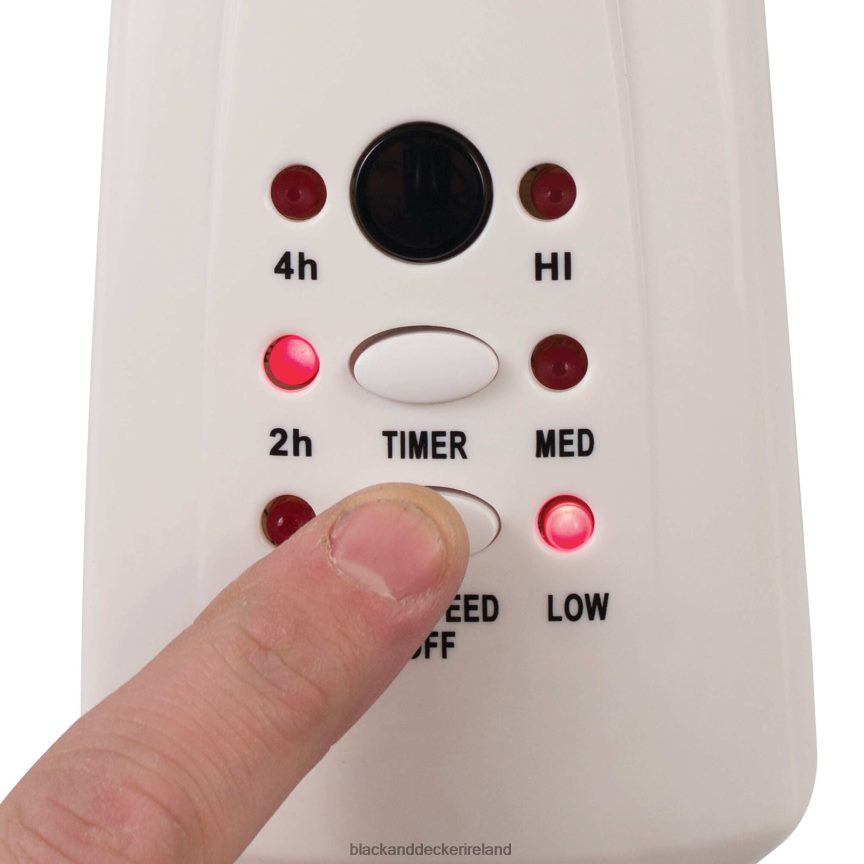 BLACK+DECKER 18 In. Stand Fan With Remote White 2TNNR2172 Home & Lifestyle