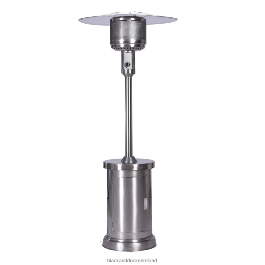 BLACK+DECKER High Efficiency 60000 BTUs Gas Patio Heater with wheels Commercial and Residential Outdoor Heat - Stainless Steel 2TNNR2213 Home & Lifestyle