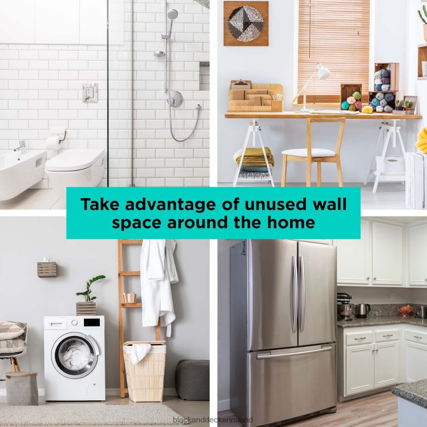 BLACK+DECKER Hanging/Magnetic Rack System - Shelf With Door W/Brackets (T) 2TNNR2127 Home & Lifestyle