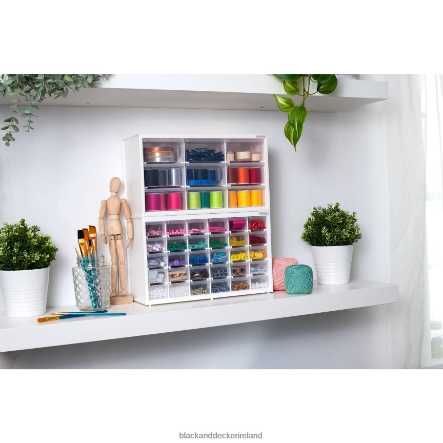 BLACK+DECKER Storage Organizer Large 9 Drawer Bin Modular Storage System 2TNNR2123 Home & Lifestyle