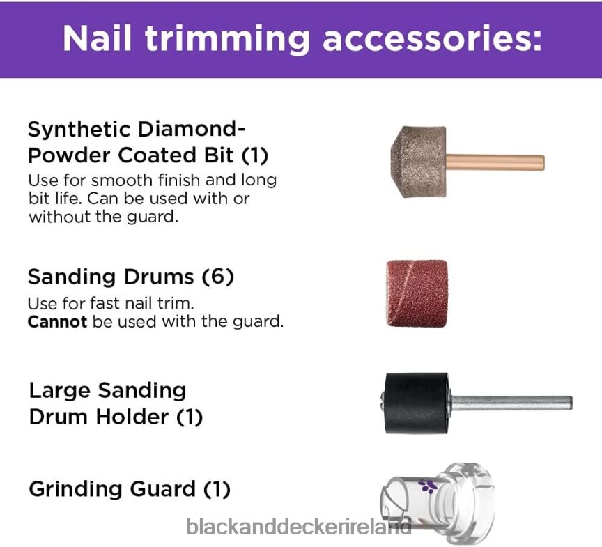 BLACK+DECKER 8V MAX Cordless Rechargeable Pet Nail Trimmer And Rotary Tool Gray 2TNNR2226 Home & Lifestyle