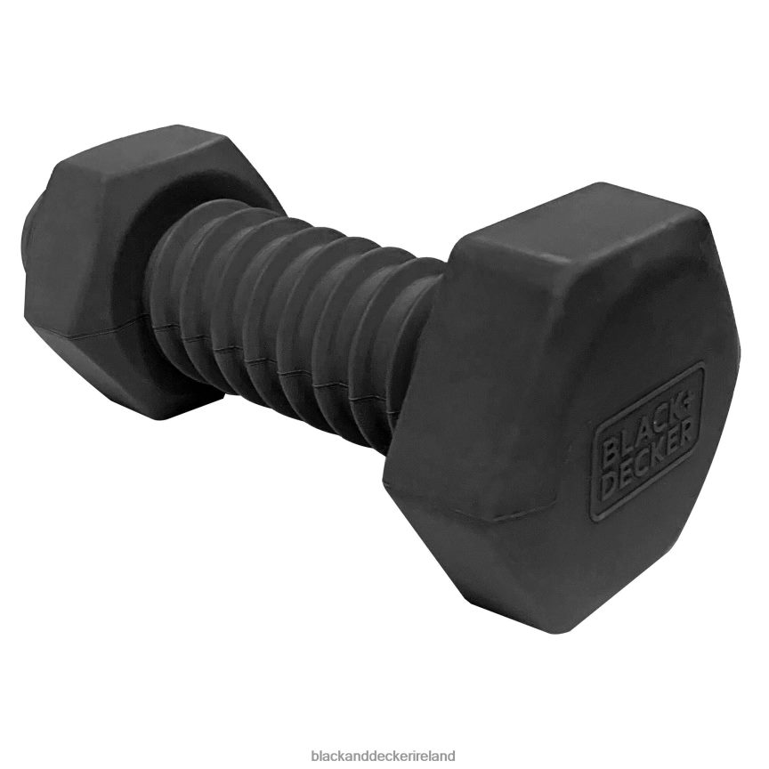 BLACK+DECKER Bolt Bone Squeaker Hard Rubber Chew Toy for Dogs 6.5 In Black 2TNNR2236 Home & Lifestyle