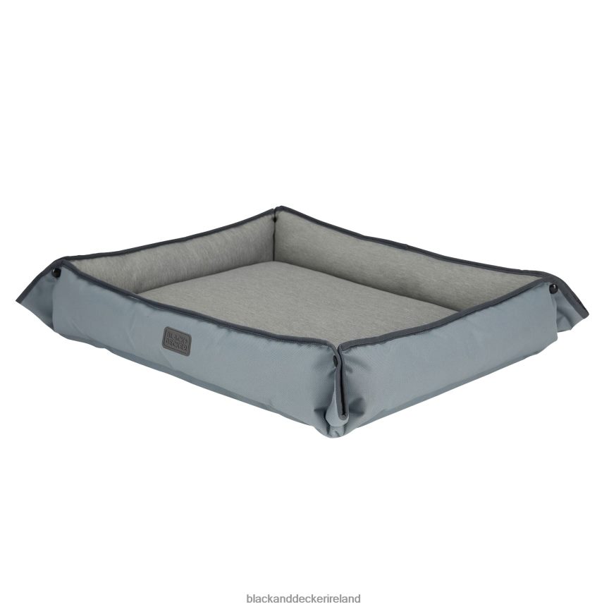 BLACK+DECKER Four Way Pet Bed for Large Dogs 28X24X3 In Grey 2TNNR2232 Home & Lifestyle