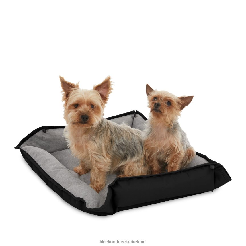 BLACK+DECKER Four Way Pet Bed for Medium Dogs 24X20X3 In Black 2TNNR2231 Home & Lifestyle