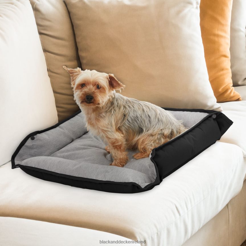 BLACK+DECKER Four Way Pet Bed for Medium Dogs 24X20X3 In Black 2TNNR2231 Home & Lifestyle