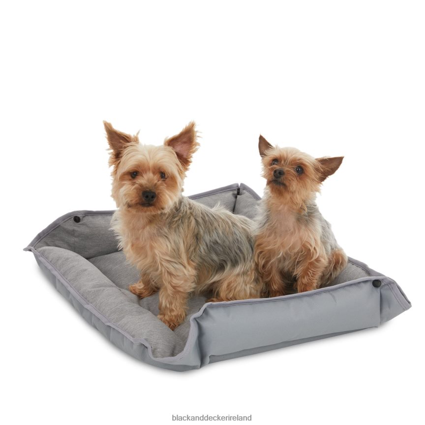 BLACK+DECKER Four Way Pet Bed for Medium Dogs 24X20X3 In Grey 2TNNR2230 Home & Lifestyle