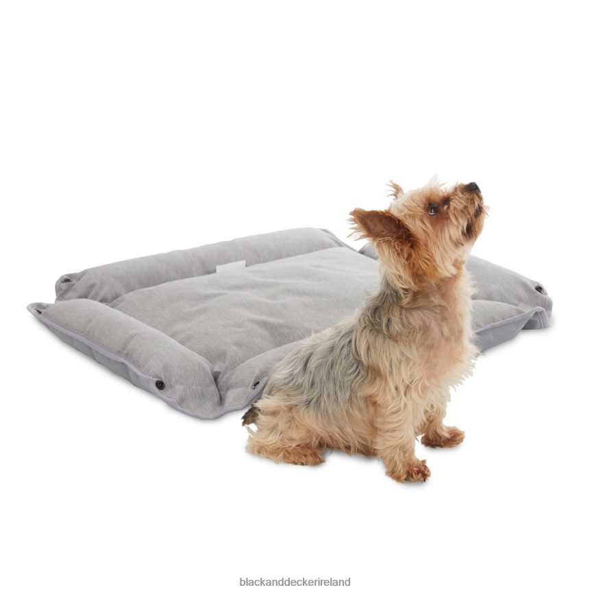 BLACK+DECKER Four Way Pet Bed for Medium Dogs 24X20X3 In Grey 2TNNR2230 Home & Lifestyle