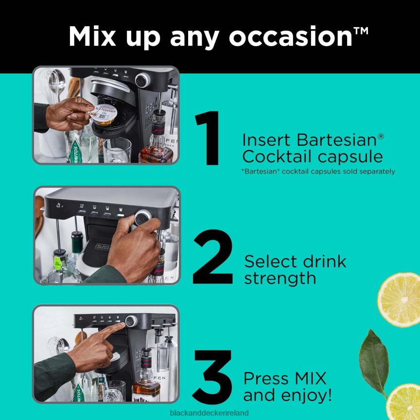 BLACK+DECKER bev cordless cocktail maker 2TNNR2323 Kitchen