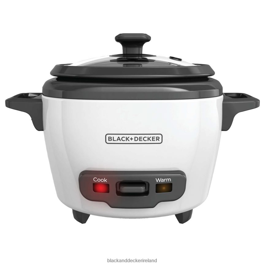 BLACK+DECKER 3-Cup Electric Rice Cooker With Keep-Warm Function White 2TNNR2334 Kitchen