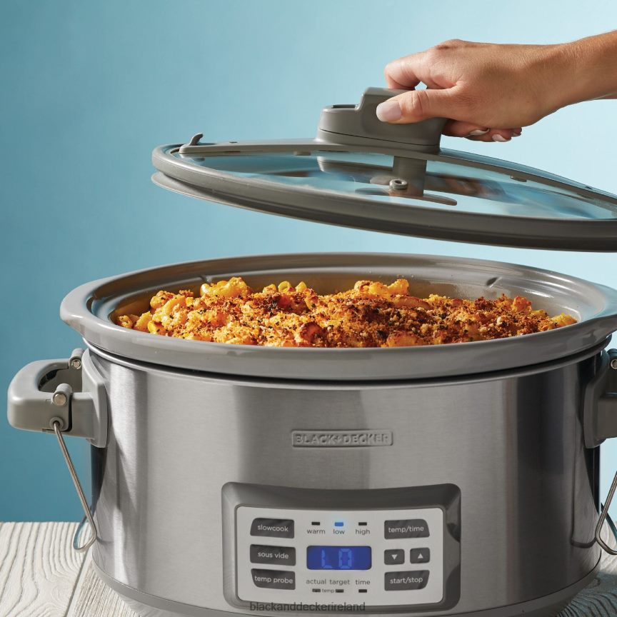 BLACK+DECKER 7-Quart Digital Slow Cooker With Temperature Probe Precision Sous-Vide 2TNNR2339 Kitchen