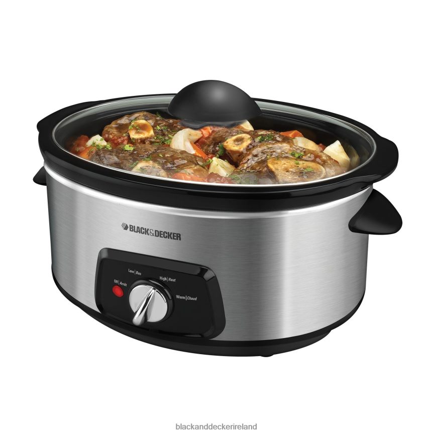 BLACK+DECKER Stainless Steel Slow Cooker 2TNNR2343 Kitchen