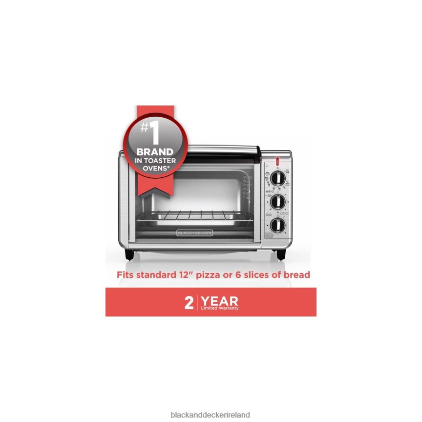 BLACK+DECKER 6-Slice Convection Countertop Toaster Oven 2TNNR2376 Kitchen