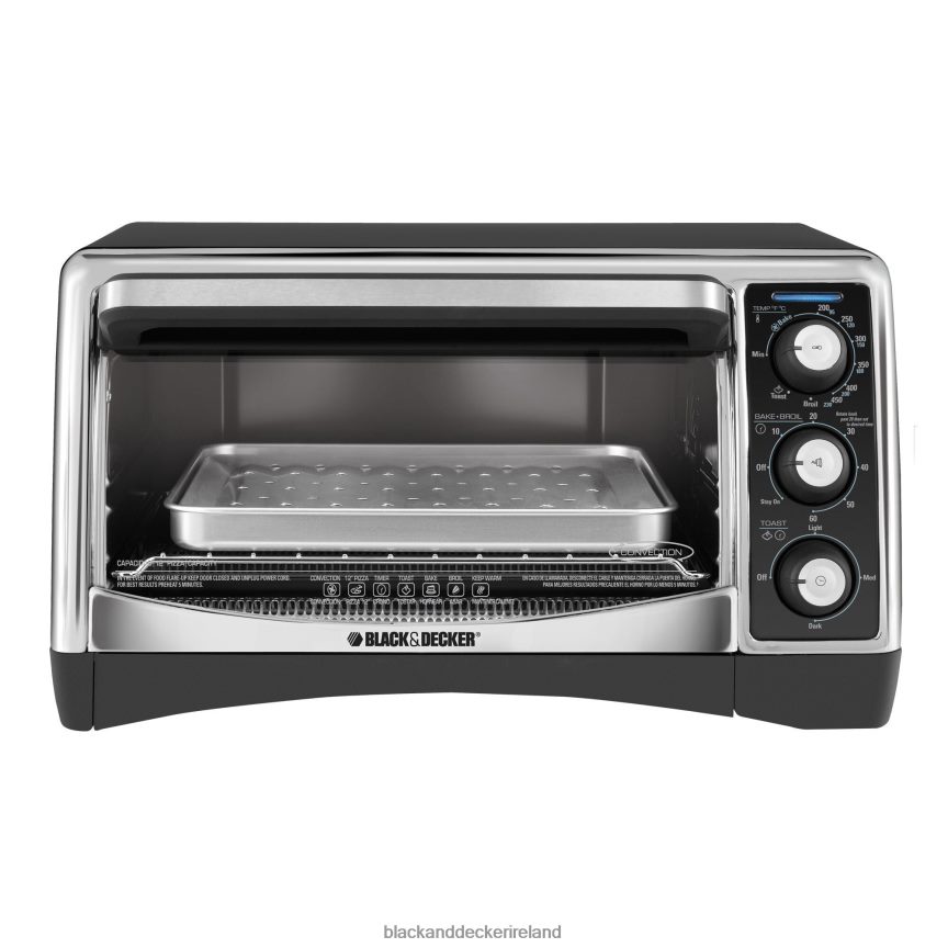 BLACK+DECKER 6-Slice Convection Toaster Oven 2TNNR2374 Kitchen