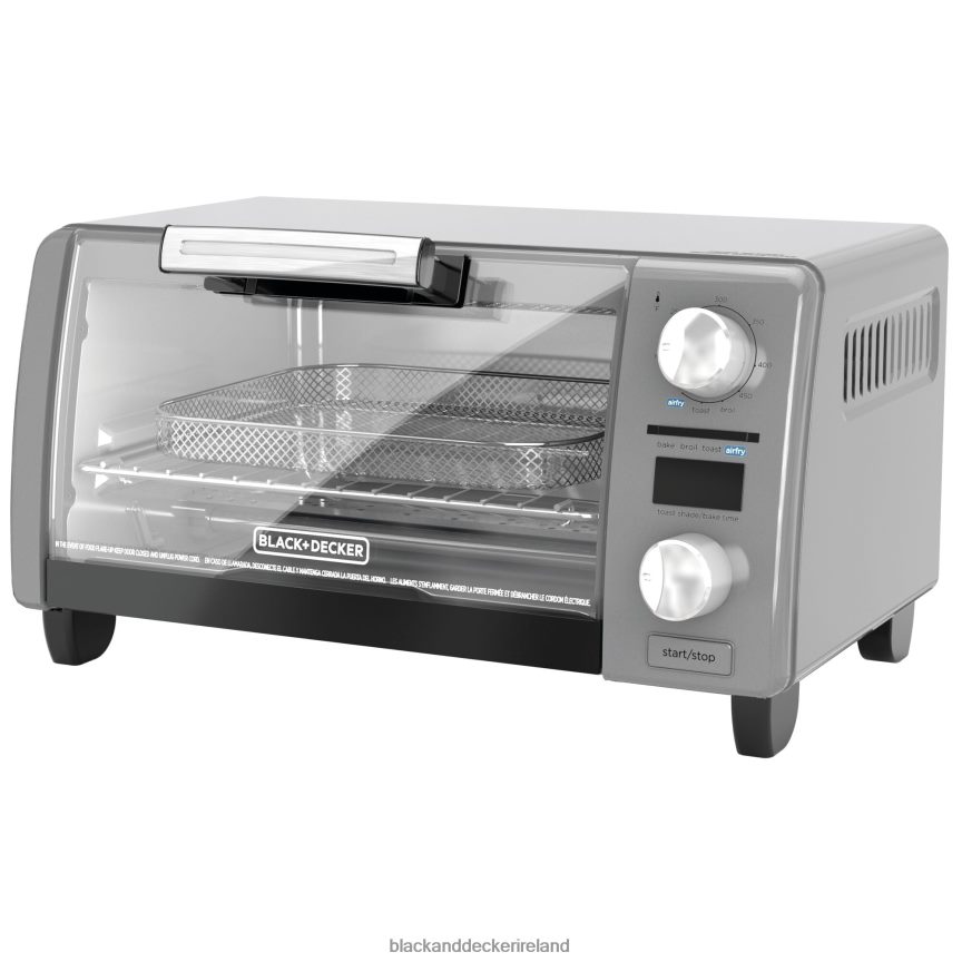 BLACK+DECKER Crisp'N Bake Air Fry Digital 4-Slice Toaster Oven 2TNNR2381 Kitchen