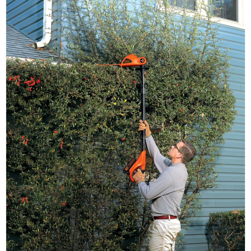 BLACK+DECKER 20V MAX Cordless Pole Hedge Trimmer 18-Inch 2TNNR2397 Outdoor