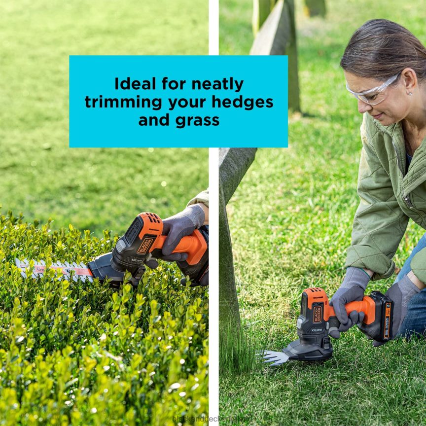 BLACK+DECKER MATRIX Shear Shrubber Attachment with Storage Case 2TNNR2403 Outdoor