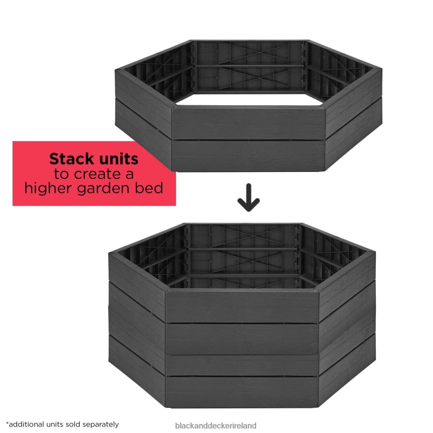 BLACK+DECKER 3 Ft. Raised Garden Bed 2TNNR2407 Outdoor