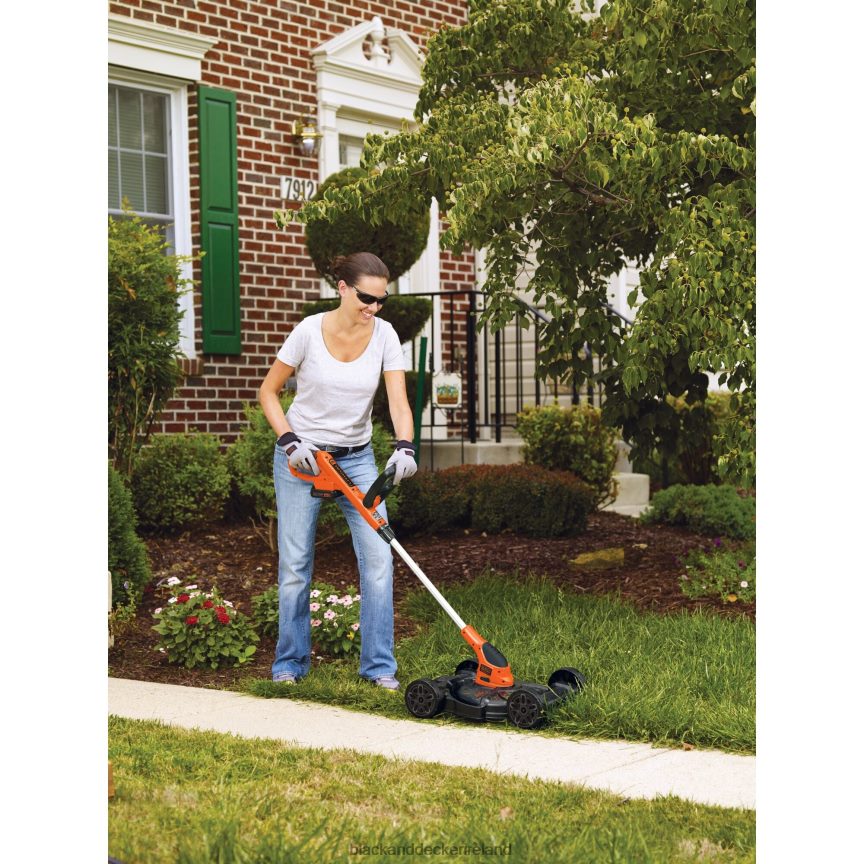 BLACK+DECKER 20V MAX Lithium 12 Inch 3-In-1 Compact Lawn Mower 2TNNR2414 Outdoor