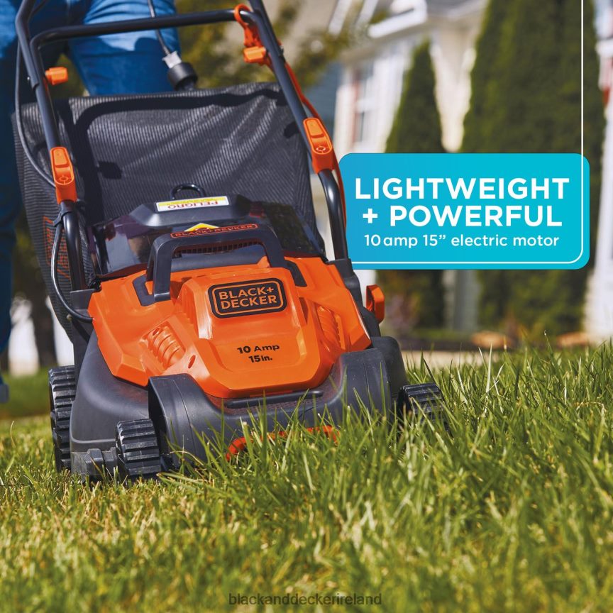 BLACK+DECKER Electric Lawn Mower 10-Amp 15-Inch Corded 2TNNR2427 Outdoor