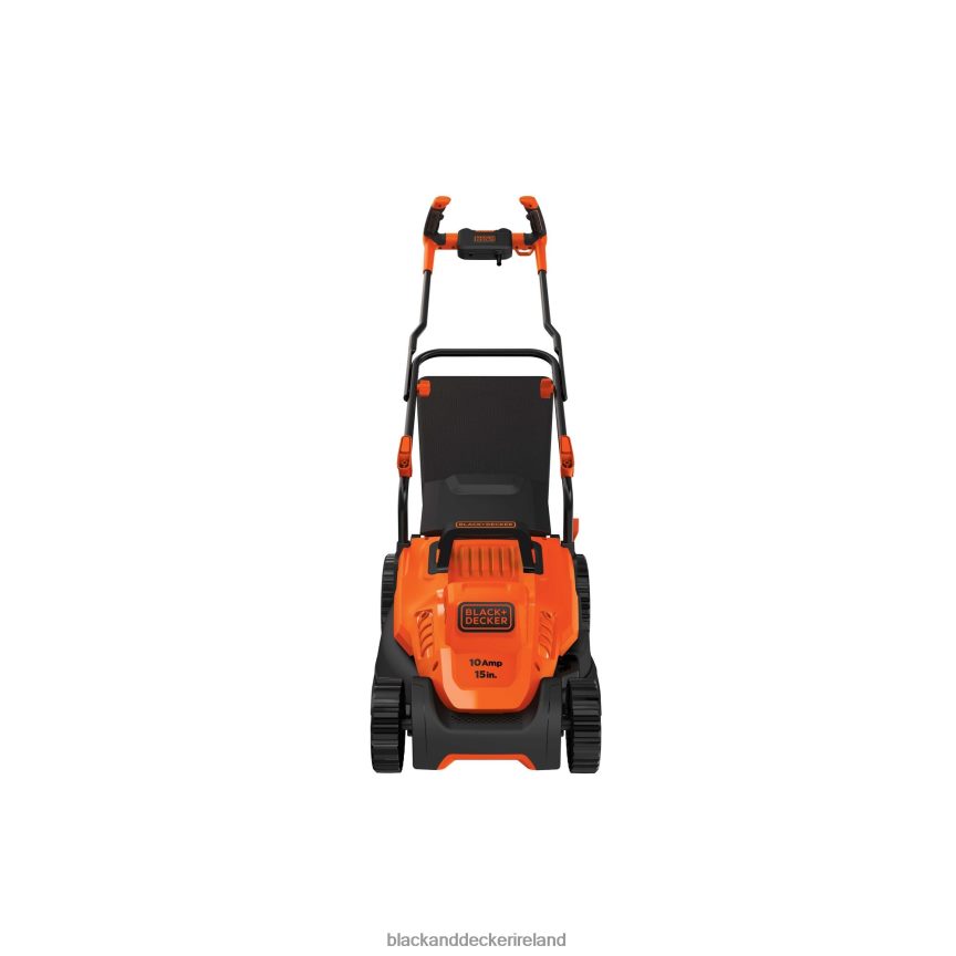BLACK+DECKER Electric Lawn Mower With Bike Handle 15-Inch 10-Amp Corded 2TNNR2418 Outdoor