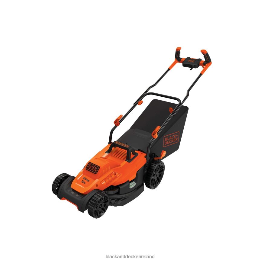 BLACK+DECKER Electric Lawn Mower With Bike Handle 15-Inch 10-Amp Corded 2TNNR2418 Outdoor
