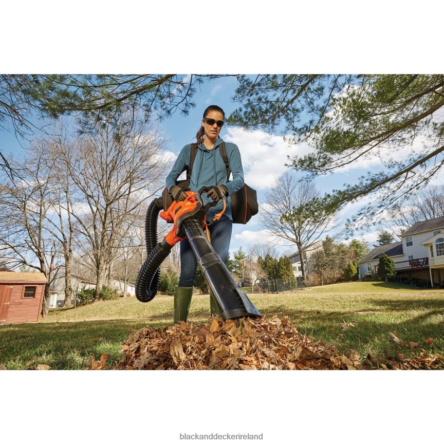 BLACK+DECKER 3-In-1 Electric Leaf Blower Leaf Vacuum Mulcher 2TNNR2442 Outdoor