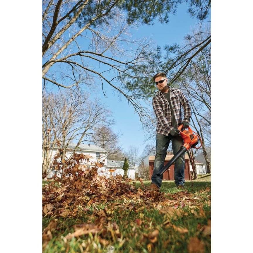 BLACK+DECKER 3-In-1 Electric Leaf Blower Leaf Vacuum Mulcher 2TNNR2442 Outdoor