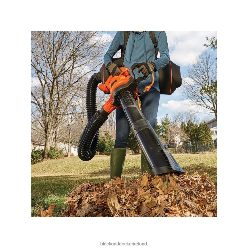 BLACK+DECKER 3-In-1 Electric Leaf Blower Leaf Vacuum Mulcher 2TNNR2442 Outdoor