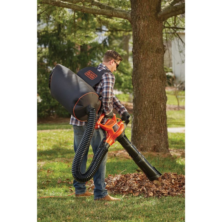 BLACK+DECKER 3-In-1 Electric Leaf Blower Leaf Vacuum Mulcher 2TNNR2442 Outdoor