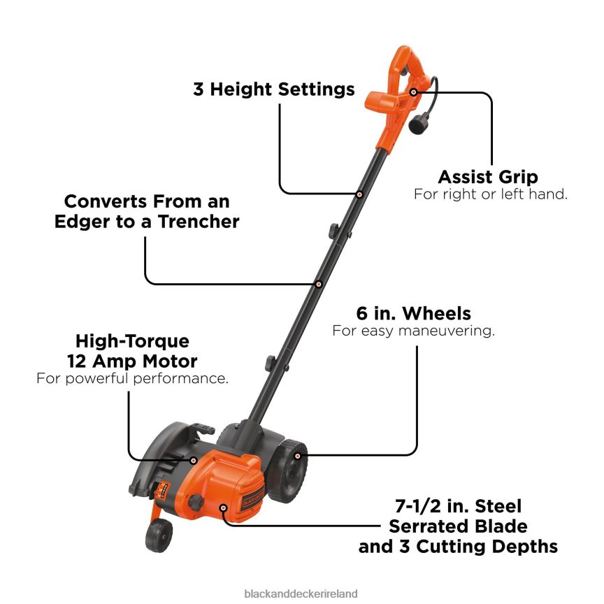 BLACK+DECKER Ac Lawn Edger 2TNNR2497 Outdoor