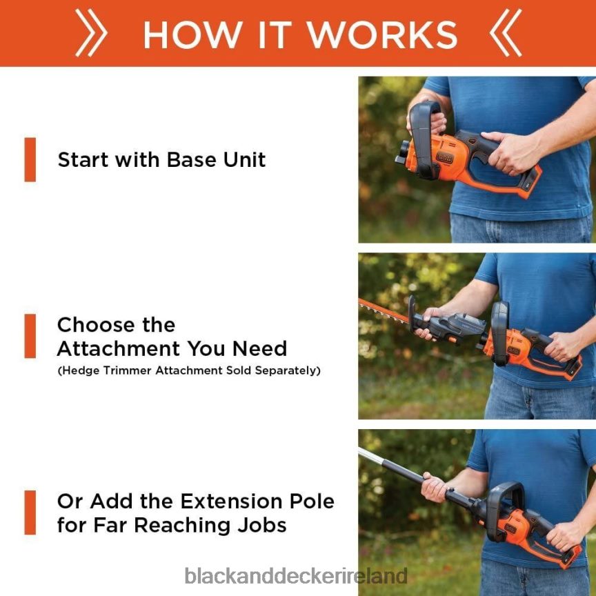 BLACK+DECKER 20V MAX Chainsaw Attachment 10-Inch 2TNNR2756 Tools