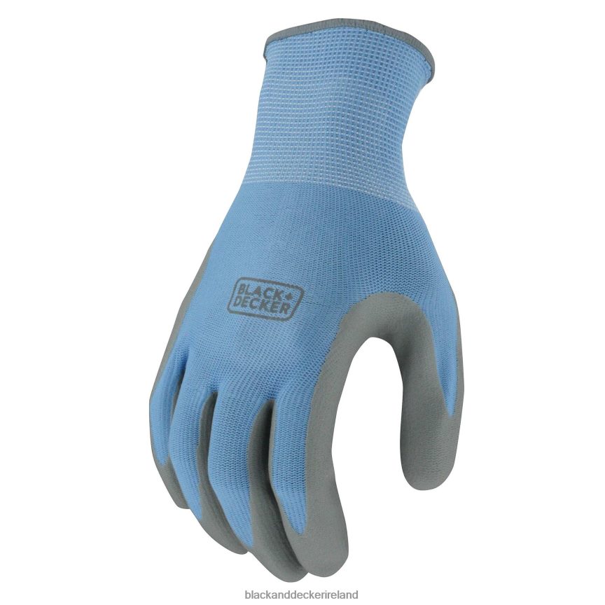 BLACK+DECKER Blue Ladies Foam Nitrile Grip Glove 2TNNR2751 Tools