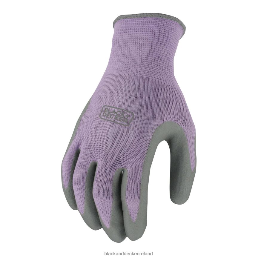 BLACK+DECKER Purple Ladies Foam Nitrile Grip Glove 2TNNR2752 Tools