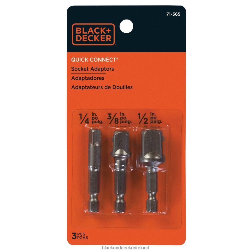 BLACK+DECKER Socket Adaptor Set 3-Piece 2TNNR2758 Tools
