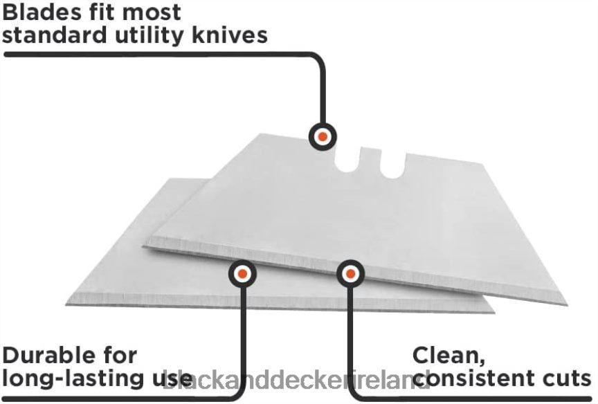 BLACK+DECKER Utility Knife Blades 100 Pack 2TNNR2757 Tools