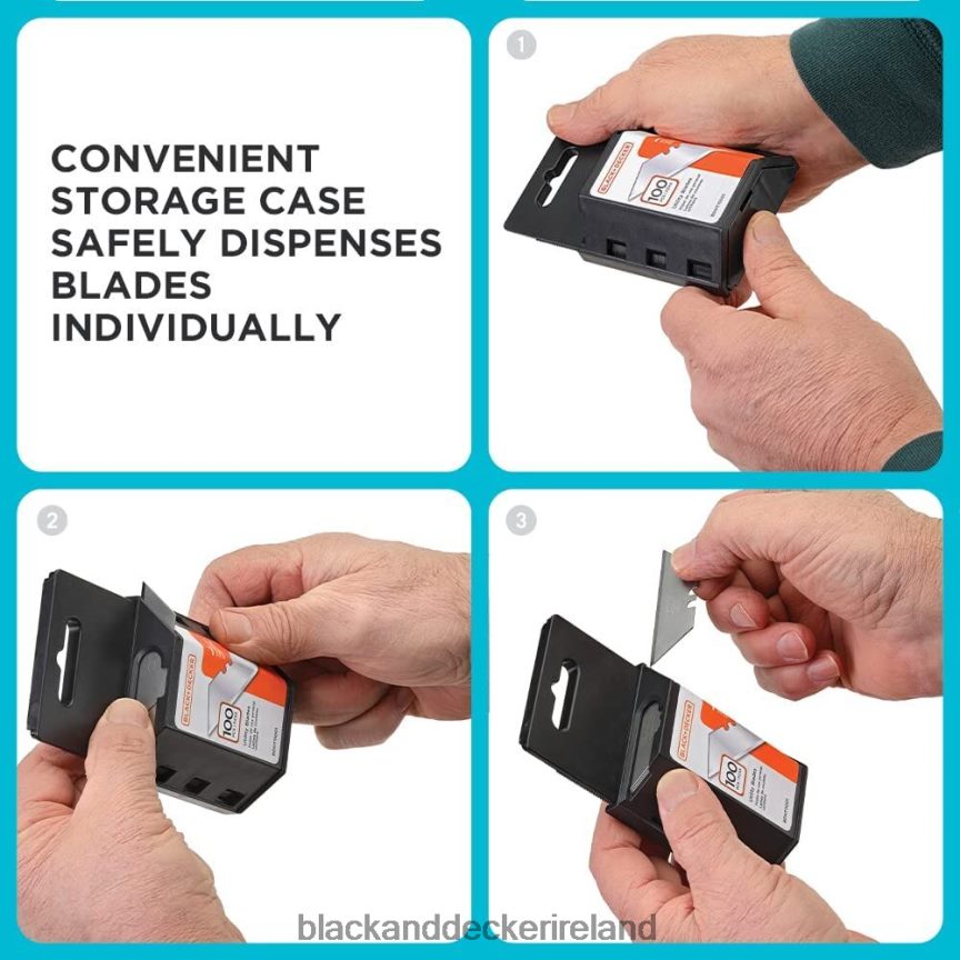 BLACK+DECKER Utility Knife Blades 100 Pack 2TNNR2757 Tools