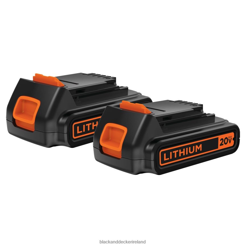 BLACK+DECKER 20V Max Lithium Battery 1.3 Amp Hour 2-Pack 2TNNR2719 Tools