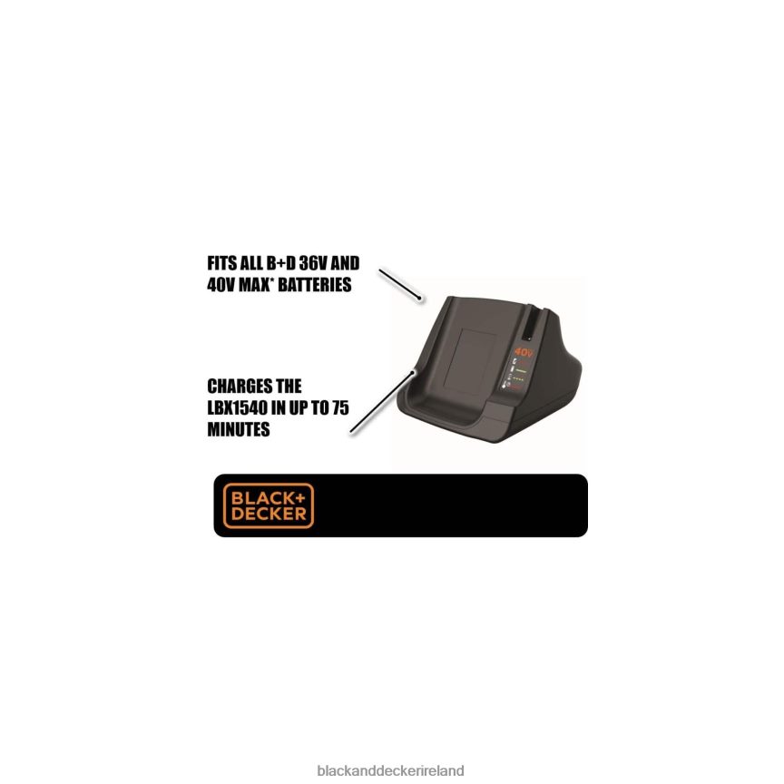BLACK+DECKER 40V Max Battery Fast Charger 2TNNR2730 Tools