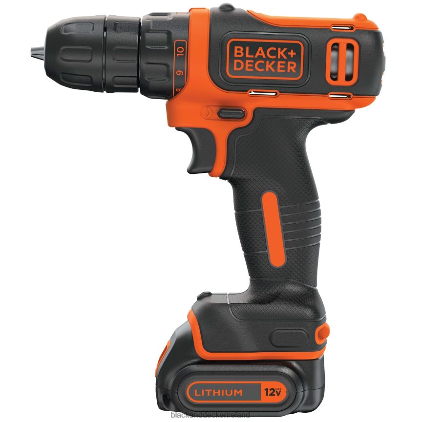 BLACK+DECKER 12V MAX Cordless 3/8 in Drill Driver Kit (1) Lithium Ion Battery with Charger 2TNNR2553 Tools
