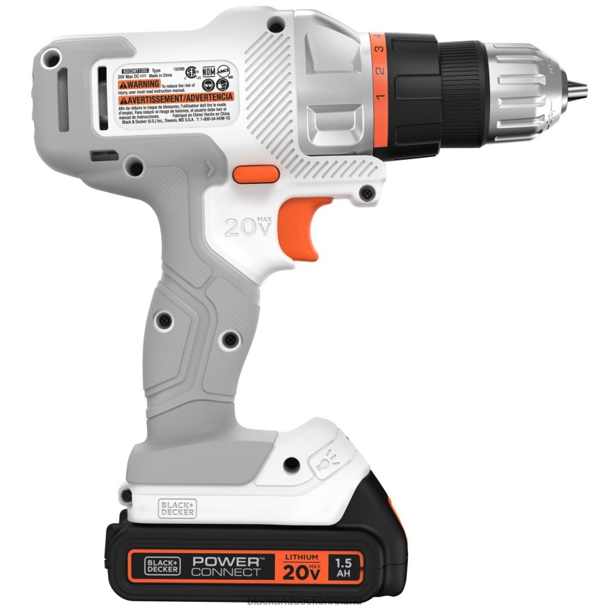 BLACK+DECKER 20V MAX MATRIX Cordless Drill/Driver Kit White 2TNNR2585 Tools