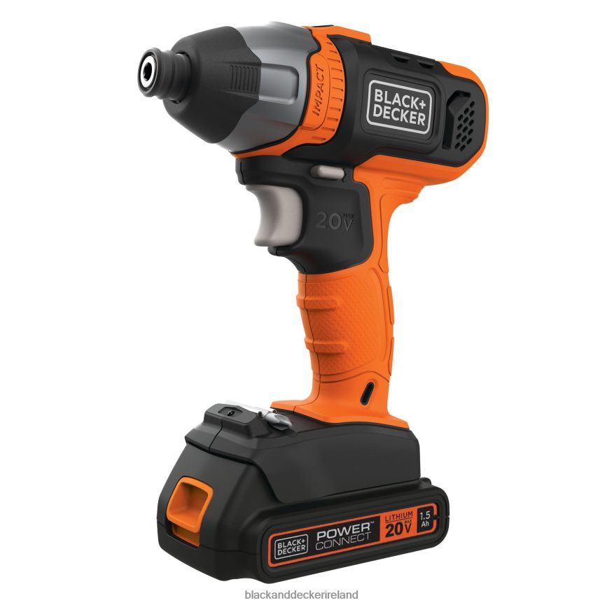 BLACK+DECKER 20V MAX POWERCONNECT 1/4 in. Cordless Impact Driver Tool Only 2TNNR2537 Tools